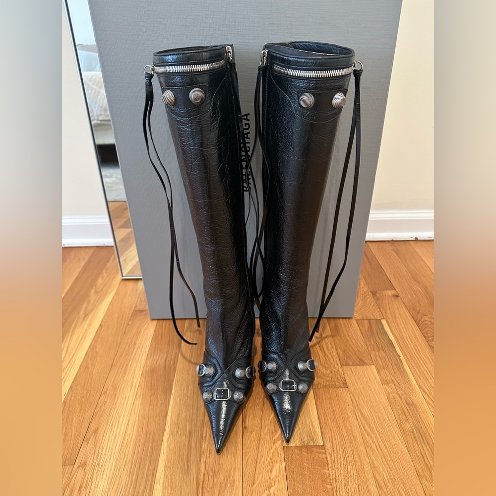 Balenciaga Black Cagole Boots 37 7